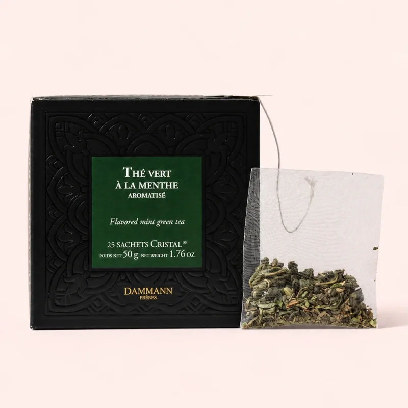 Thé vert à la menthe aromatisé